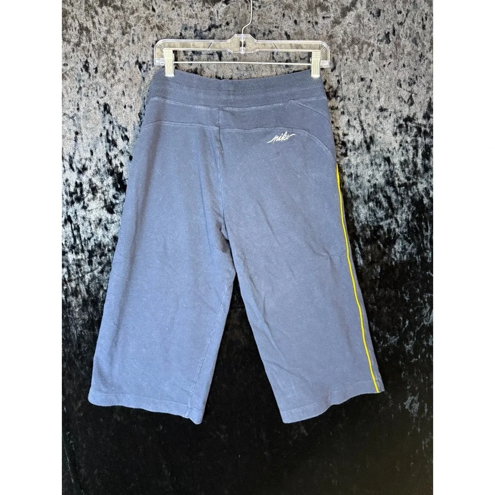Nike Knee-Length Shorts Youth L Blue Drawstring‎ Embroidered Logo